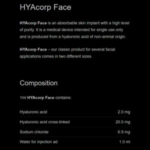 HyaCorp FACE