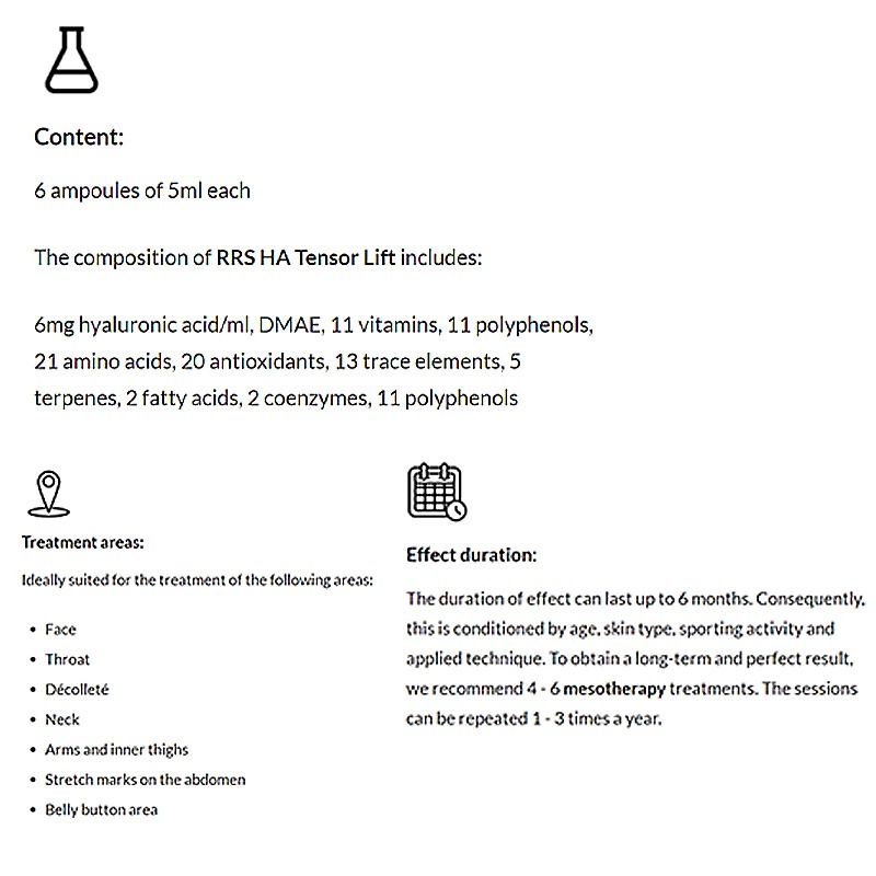 RRS® HA Tensor Lift RRS® HA Tensor Lift