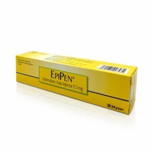 Epipen Adrenaline (Epinephrine) Auto-Injector Device 0.3mg x 1