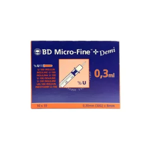 BD Micro-Fine+ (0.3ml, 30G) (1 x 100)